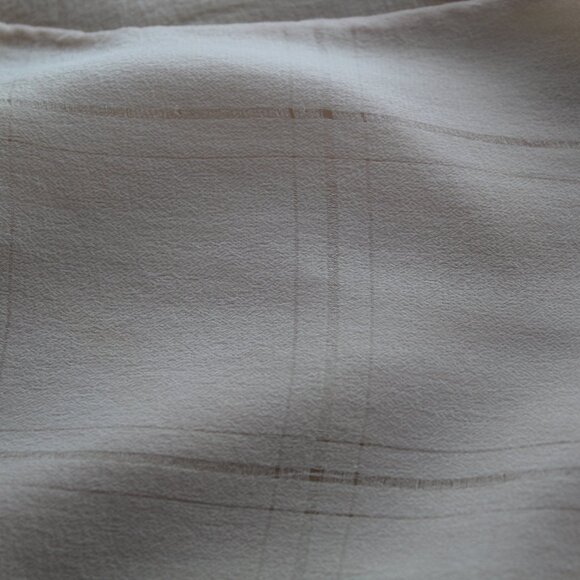 Baar & Beards Top Hit Hand Rolled Pure Silk Occupied Japan Vintage Tan Scarf - Picture 5 of 5